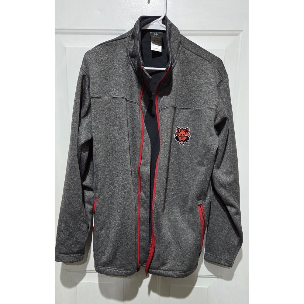 Knights Apparel Gray Arkansas State Red Wolves Full Zip Jacket Men M